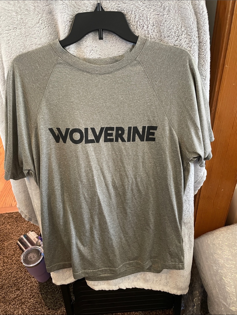 Wolverine Olive Green Graphic Logo Tee
